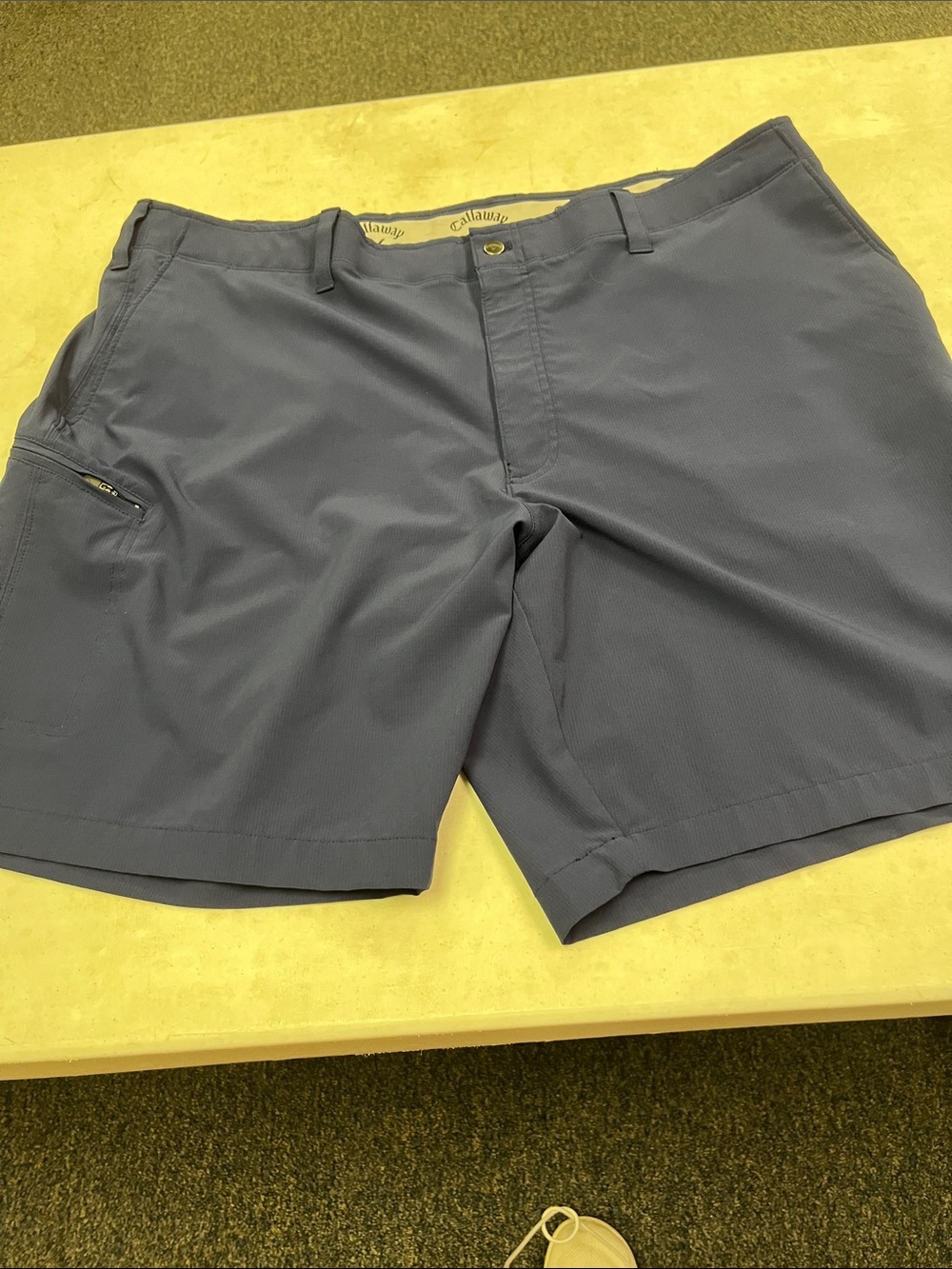 Men's Callaway Flat Front Golf Shorts in Navy
